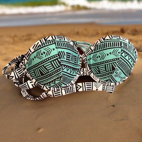 NEW Xhilaration Tribal Print Strapless Push Up Bikini Swim Top NWT Sz XS - Picture 9 of 15